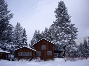 Under a snowy frosting, our Chow Hall & Kitchen 